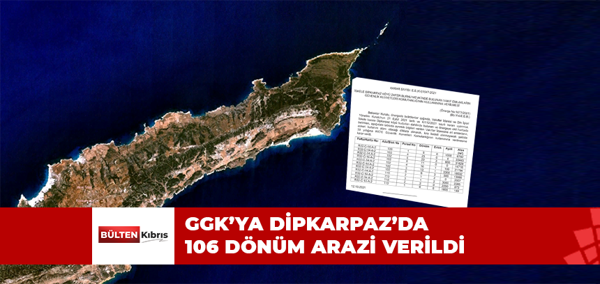 DİPKARPAZ’DAN GÜVENLİK KUVVETLERİ KOMUTANLIĞINA 106 DÖNÜM ARAZİ