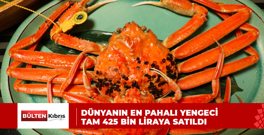 DÜNYANIN EN PAHALI YENGECİ TAM 425 BİN LİRAYA SATILDI