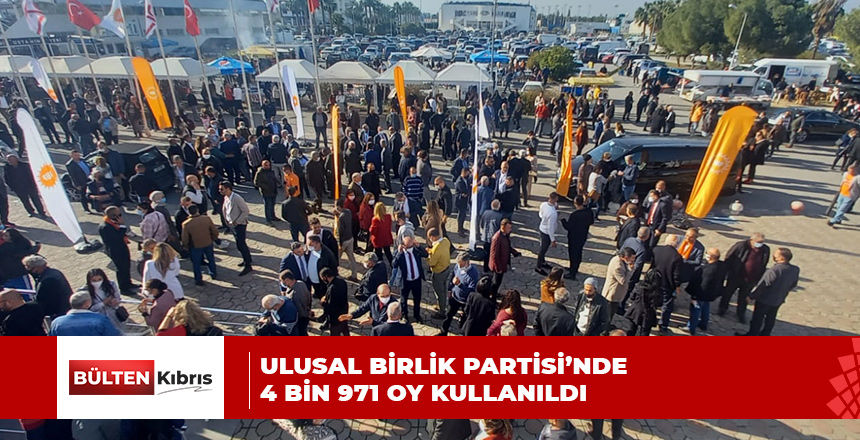 UBP’DE KULLANILAN OY SAYISI AÇIKLANDI