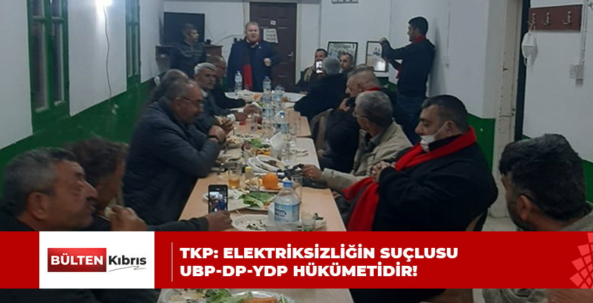 “ELEKTRİKSİZLİĞİN SUÇLUSU UBP-DP-YDP HÜKÜMETİDİR”