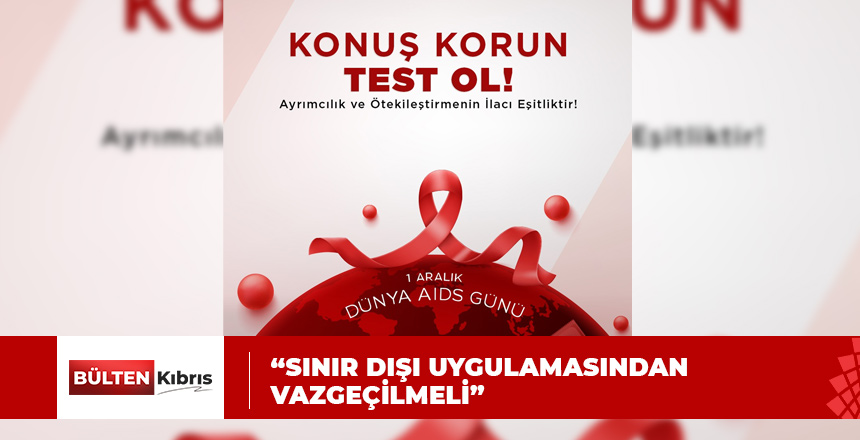 TABİPLER BİRLİĞİ’NDEN DÜNYA AIDS GÜNÜ MESAJI…