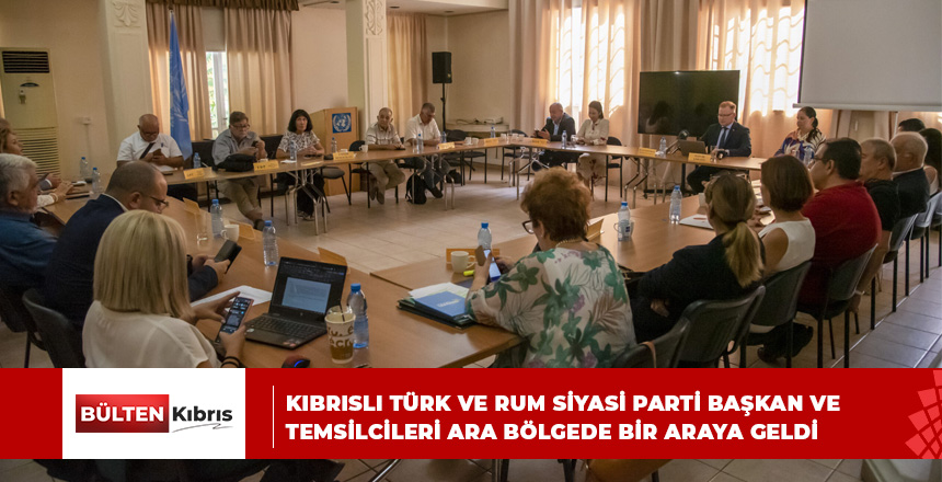 Kıbrıslı Türk Ve Rum Siyasi Parti Başkan Ve Temsilcileri Ara Bölgede Bir Araya Geldi