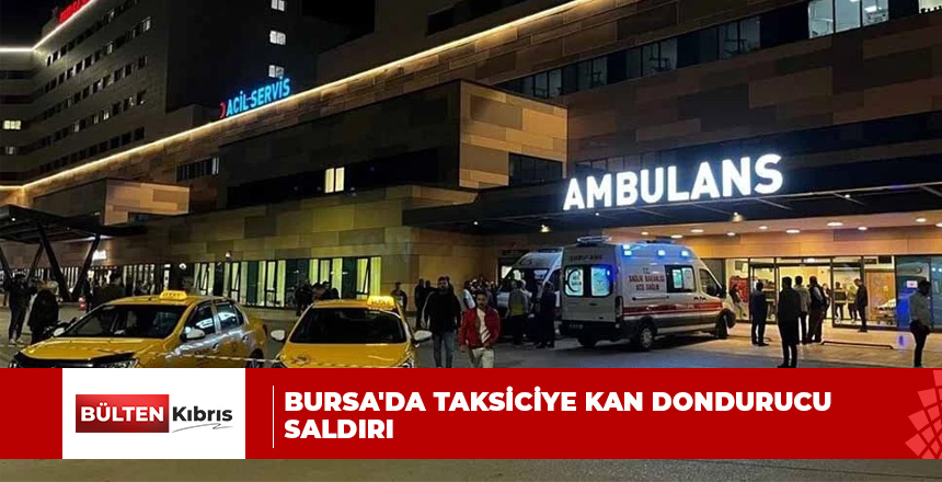 Bursa’da taksiciye kan dondurucu saldırı