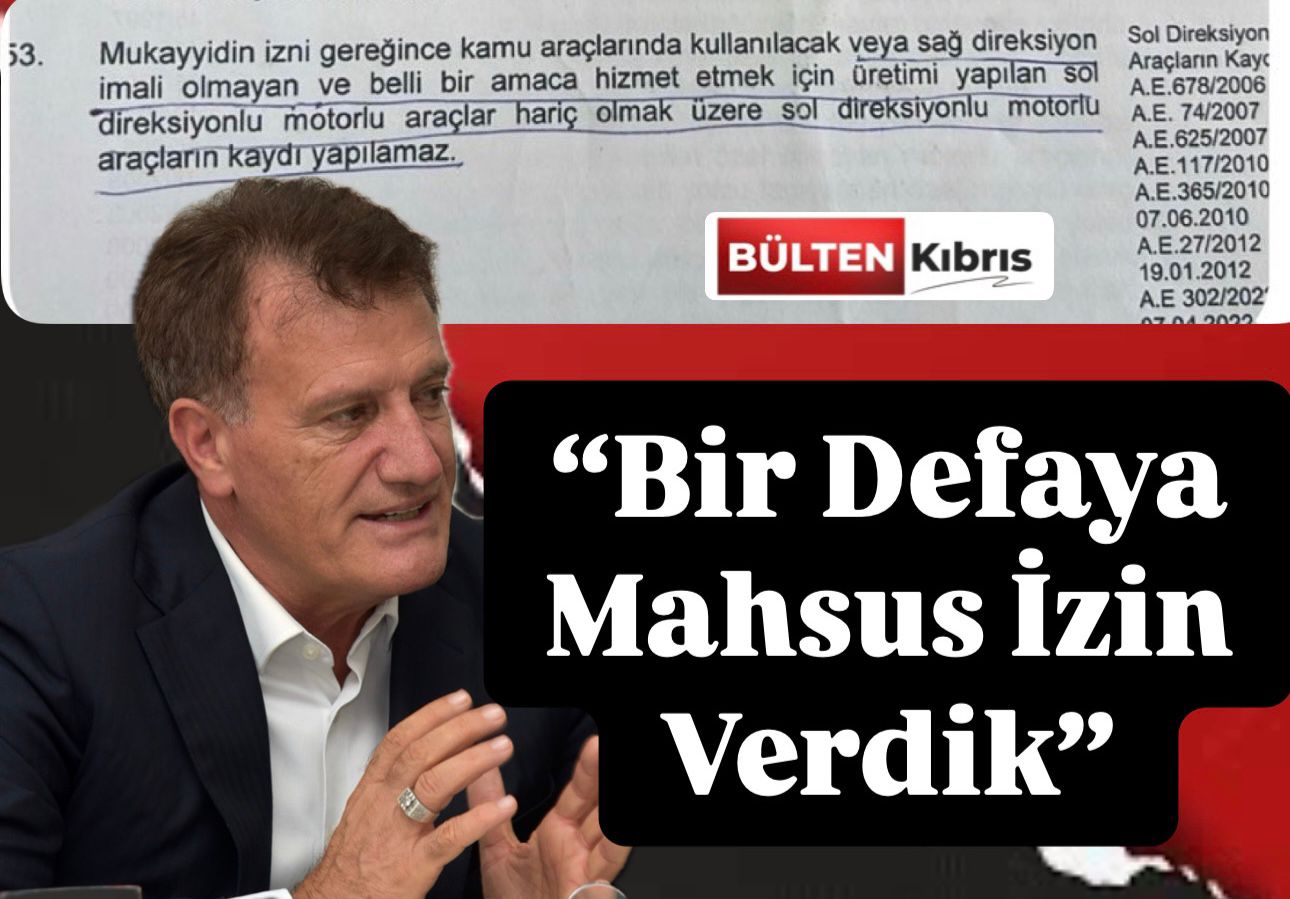 Bakan Arıklı’dan Sol Direksiyon Araçlar Hakkında Açıklama