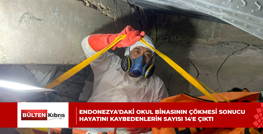 Endonezya’daki okul binasının çökmesi sonucu hayatını kaybedenlerin sayısı 14’e çıktı
