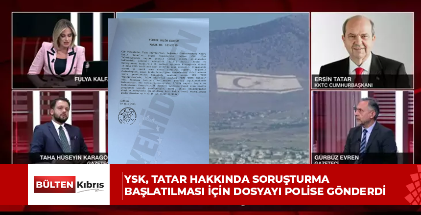 YSK, Tatar Hakkında Soruşturma Başlatılması İçin Dosyayı Polise Gönderdi