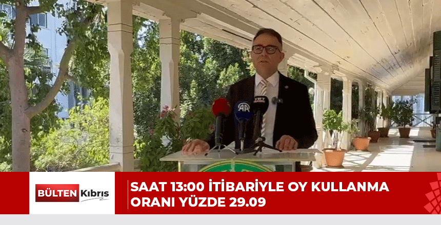Özerdağ: Saat 13:00 itibariyle oy kullanma oranı yüzde 29.09