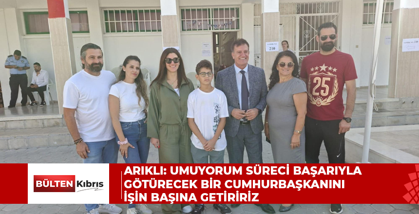 Arıklı: Umuyorum süreci başarıyla götürecek bir Cumhurbaşkanını işin başına getiririz