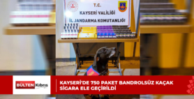 Kayseri’de 750 paket bandrolsüz kaçak sigara ele geçirildi