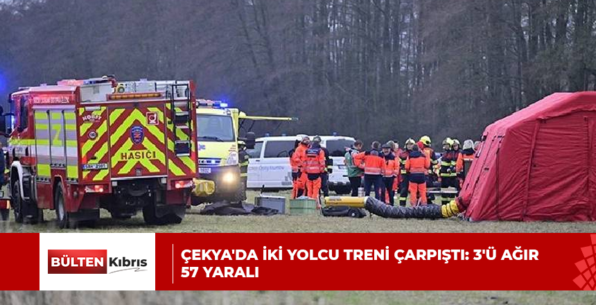 Çekya’da iki yolcu treni çarpıştı: 3’ü ağır 57 yaralı