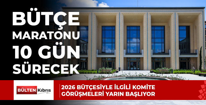 2026 bütçesiyle ilgili komite görüşmeleri yarın başlıyor