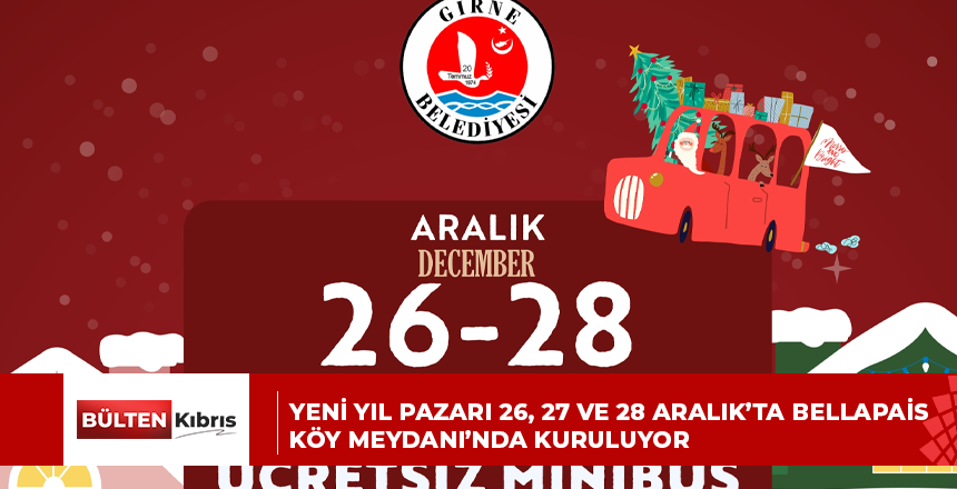 YENİ YIL PAZARI 26, 27 VE 28 ARALIK’TA BELLAPAİS KÖY MEYDANI’NDA KURULUYOR