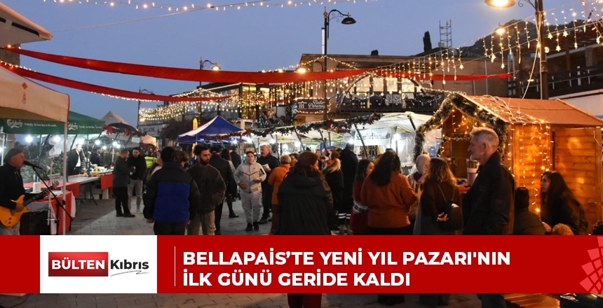 Bellapais’te Yeni Yıl Pazarı’nın ilk günü geride kaldı