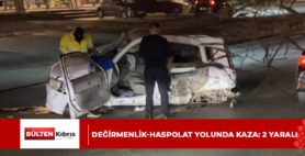 Değirmenlik-Haspolat yolunda kaza: 2 yaralı
