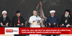 Papa 14. Leo, Beyrut’ta Müslüman ve Hristiyan toplumunun temsilcileriyle buluştu