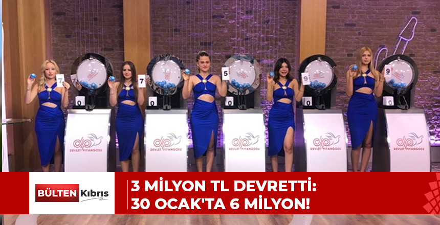3 Milyon TL devretti: 30 Ocak’ta 6 Milyon!
