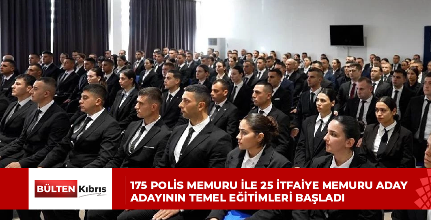 175 polis memuru ile 25 itfaiye memuru aday adayının temel eğitimleri başladı