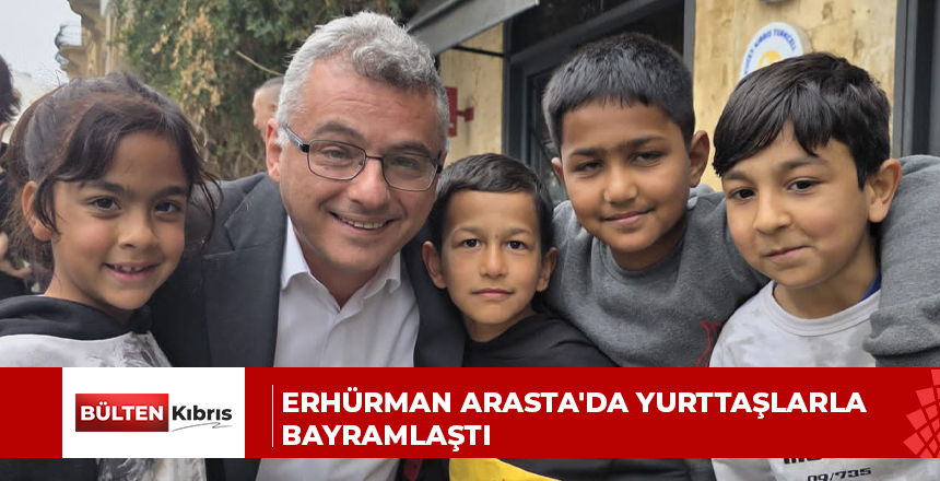 Erhürman Arasta’da yurttaşlarla bayramlaştı