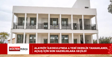 Alayköy İlkokulu’nda 4 yeni derslik tamamlandı, açılış için son hazırlıklara geçildi