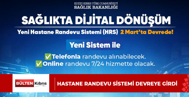 Hastane Randevu Sistemi devreye girdi