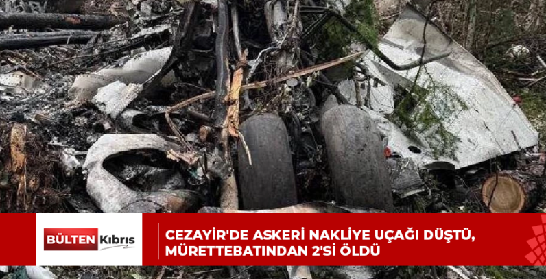 Cezayir’de askeri nakliye uçağı düştü, mürettebatından 2’si öldü