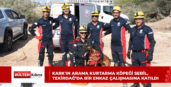 KARK’ın arama kurtarma köpeği Sebil, Tekirdağ’da bir enkaz çalışmasına katıldı