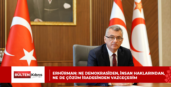 ERHÜRMAN:NE DEMOKRASİDEN, İNSAN HAKLARINDAN, NE DE ÇÖZÜM İRADESİNDEN VAZGEÇERİM