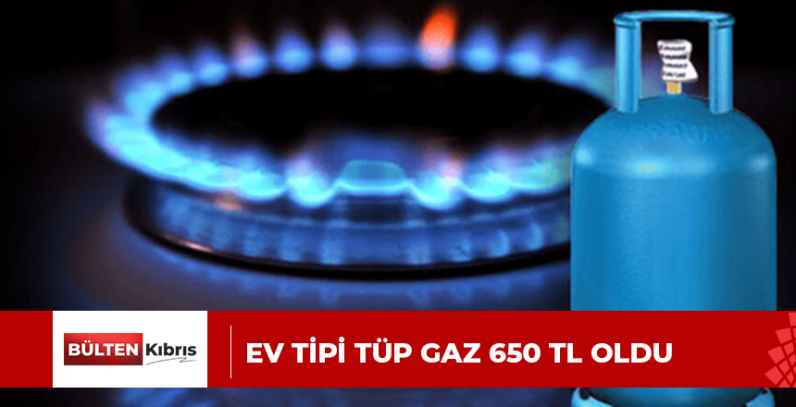 Ev tipi tüp gaz 650 TL oldu