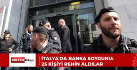 İtalya’da banka soygunu: 25 kişiyi rehin aldılar