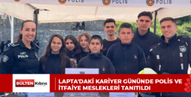 Lapta’daki kariyer gününde polis ve itfaiye meslekleri tanıtıldı