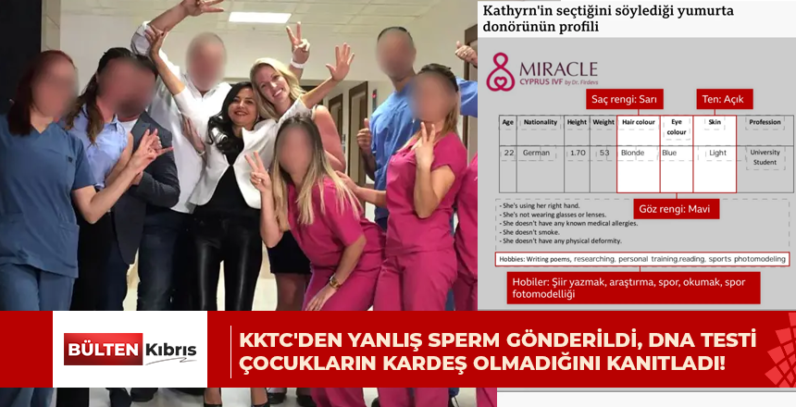 KKTC’den yanlış sperm gönderildi, DNA testi çocukların kardeş olmadığını kanıtladı!