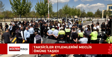Taksiciler eylemlerini Meclis önüne taşıdı