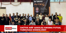 DAÜ’DE ARİF AKKELEŞ ANISINA FUTSAL TURNUVASI DÜZENLENDİ
