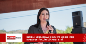 İncirli, Yeşilırmak Çilek ve Kıbrıs İpek Koza Festivali’ni ziyaret etti