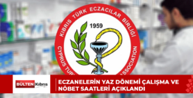 Eczanelerin yaz dönemi çalışma ve nöbet saatleri açıklandı