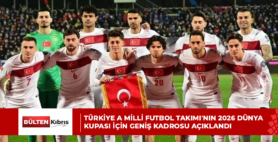 Türkiye A Milli Futbol Takımı’nın 2026 Dünya Kupası için geniş kadrosu açıklandı