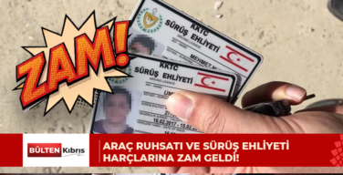 Araç ruhsatı ve sürüş ehliyeti harçlarına zam geldi