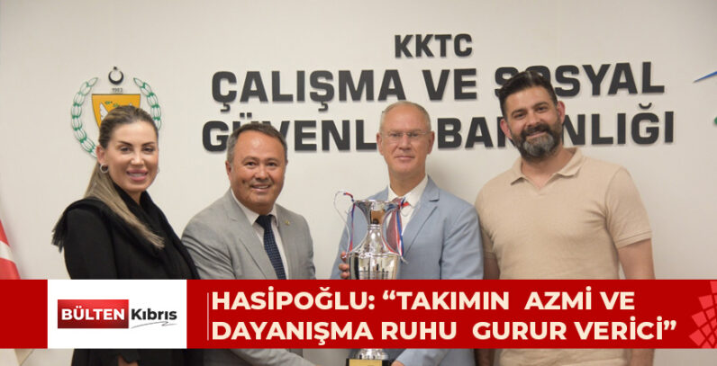 VAKIFLAR TEKERLEKLİ SANDALYE BASKETBOL TAKIMI BAKAN HASİPOĞLU’NU ZİYARET  ETTİ HASİPOĞLU: “TAKIMIN  AZMİ VE DAYANIŞMA RUHU  GURUR VERİCİ”