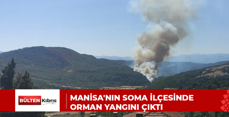 Manisa’nın Soma ilçesinde orman yangını çıktı