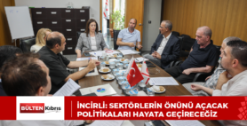 İNCİRLİ: SEKTÖRLERİN ÖNÜNÜ AÇACAK POLİTİKALARI HAYATA GEÇİRECEĞİZ