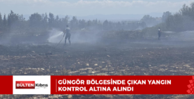 Güngör bölgesinde çıkan yangın kontrol altına alındı