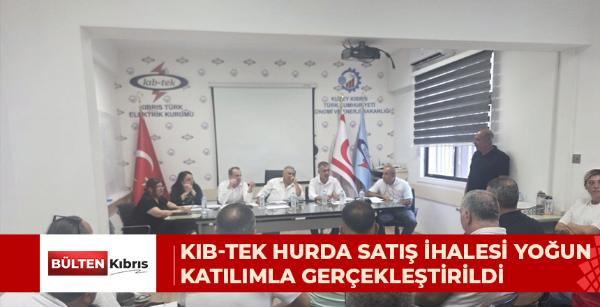 KIB-TEK HURDA SATIŞ İHALESİ YOĞUN KATILIMLA GERÇEKLEŞTİRİLDİ