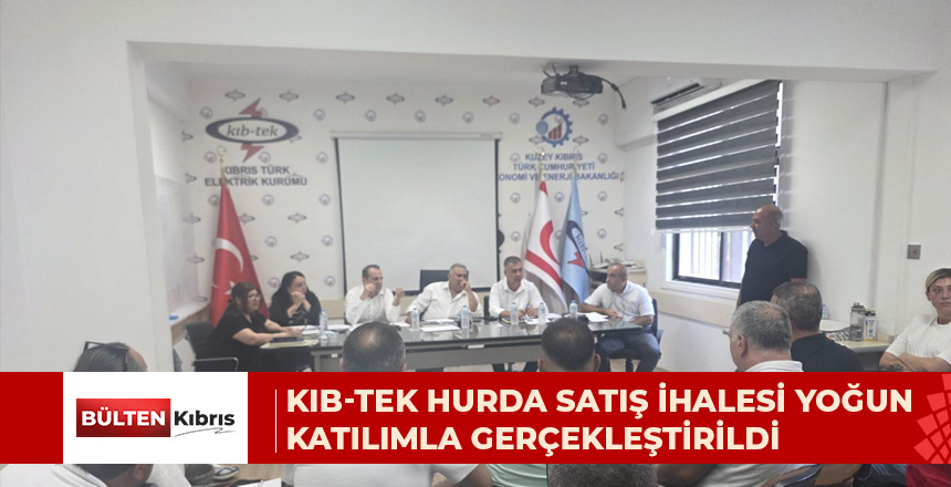 KIB-TEK HURDA SATIŞ İHALESİ YOĞUN KATILIMLA GERÇEKLEŞTİRİLDİ