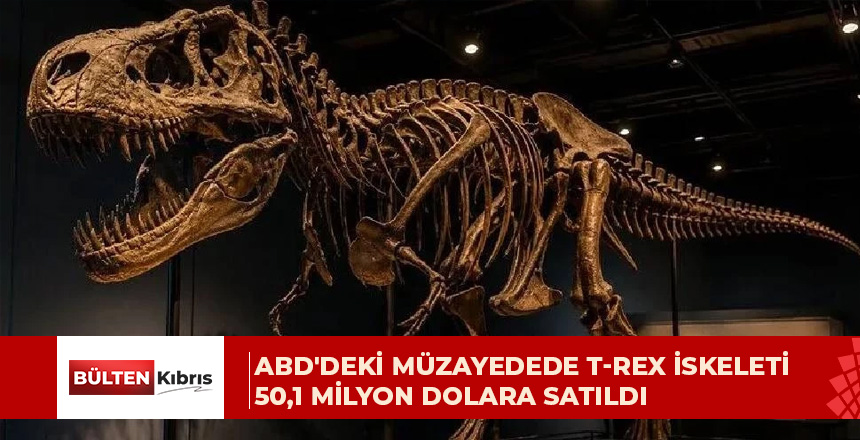 Müzayedede satılan en pahalı dinozor fosili oldu