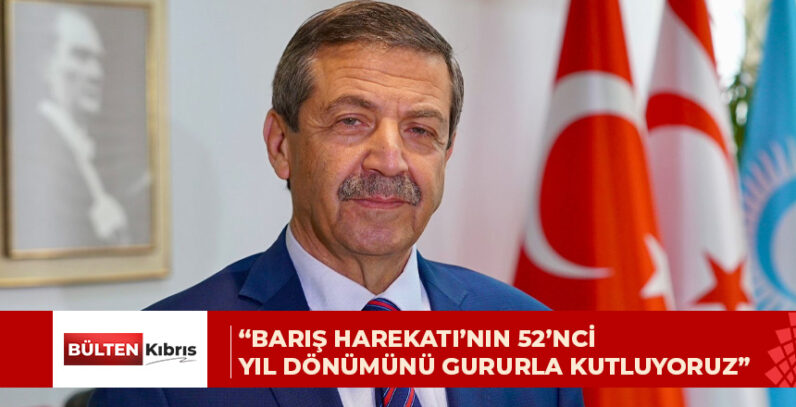Ertuğruloğlu, 20 Temmuz Barış ve Özgürlük Bayramı nedeniyle yayımladı