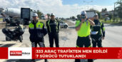 Trafik denetimleri: 4 bin 66 sürücüye yasal işlem başlatıldı