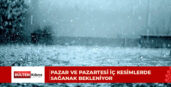 Meteoroloji Dairesi, haftalık hava tahmin raporunu yayımladı
