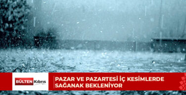 Meteoroloji Dairesi, haftalık hava tahmin raporunu yayımladı