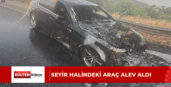 Boğazköy’de araç yangını