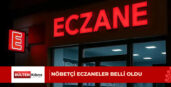 16 Ağustos Pazar günü KKTC’de açık olan eczaneler